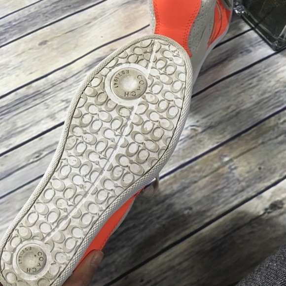 Coach Wedge Fashion Sneakers: Alexis Orange white - Picture 3 of 7
